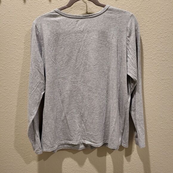 Mama Bear X-Large Gray Cotton Blend Long Sleeve Shirt Red Buffalo Plaid Graphic - Picture 7 of 7